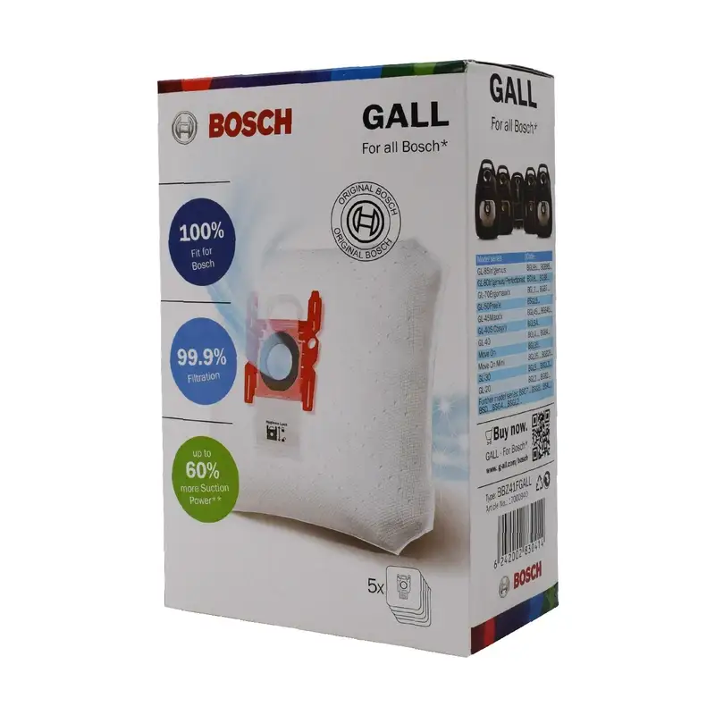 پاکت جاروبرقی  بوش مدل GALL بسته ۴ عددی